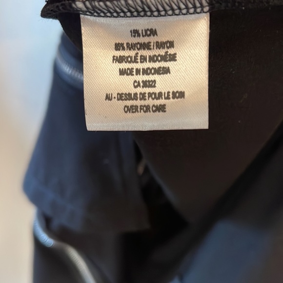 Rock ‘N Karma XL black ZigZag skirt. Stretch waist. Slits on both sides. Zippers - Picture 7 of 11